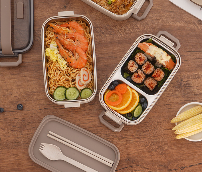 Microwaveable Stainless Steel Single Layer Portable Lunch Box Lid