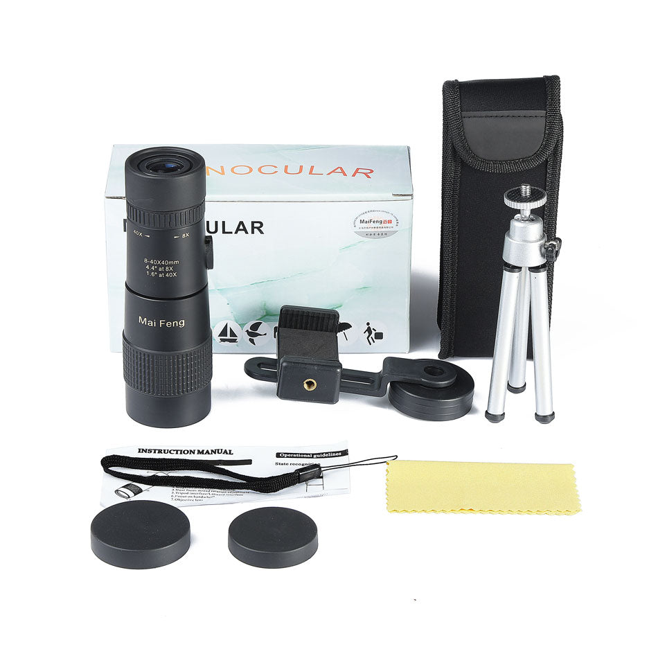 Maifeng 8 40x40 Monocular Telescope Compact Retractable Zoom