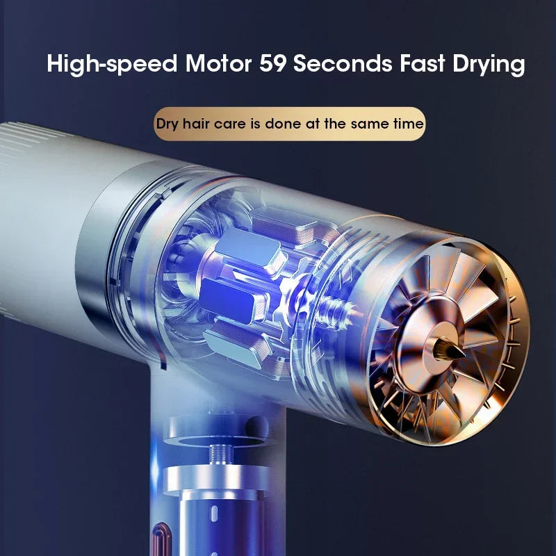 Professional Hair Dryer High Power Infrared Anion Hammer Powerful Cold