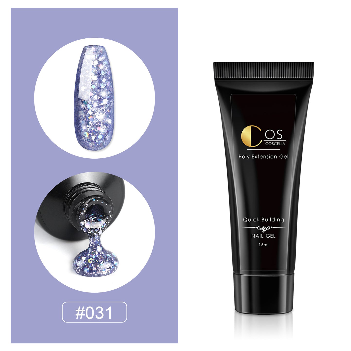 Painless Crystal Extension Glue UV Solid Paper-Free Fast Extension Crystal Glue Flash Nail Phototherapy Crystal Glue