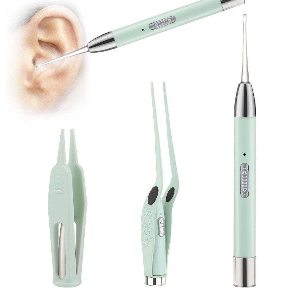 Illuminated Ear Scoop Ear Cleaner Pick Earmuff Ear Pick Visual