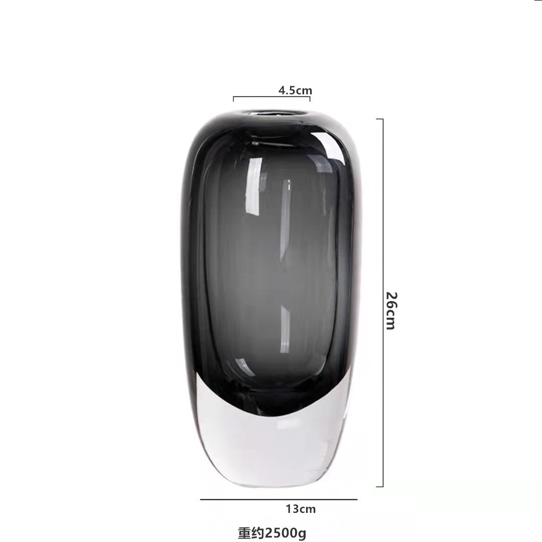 Design Light Luxury Thick Transparent Glass Vase Decoration…