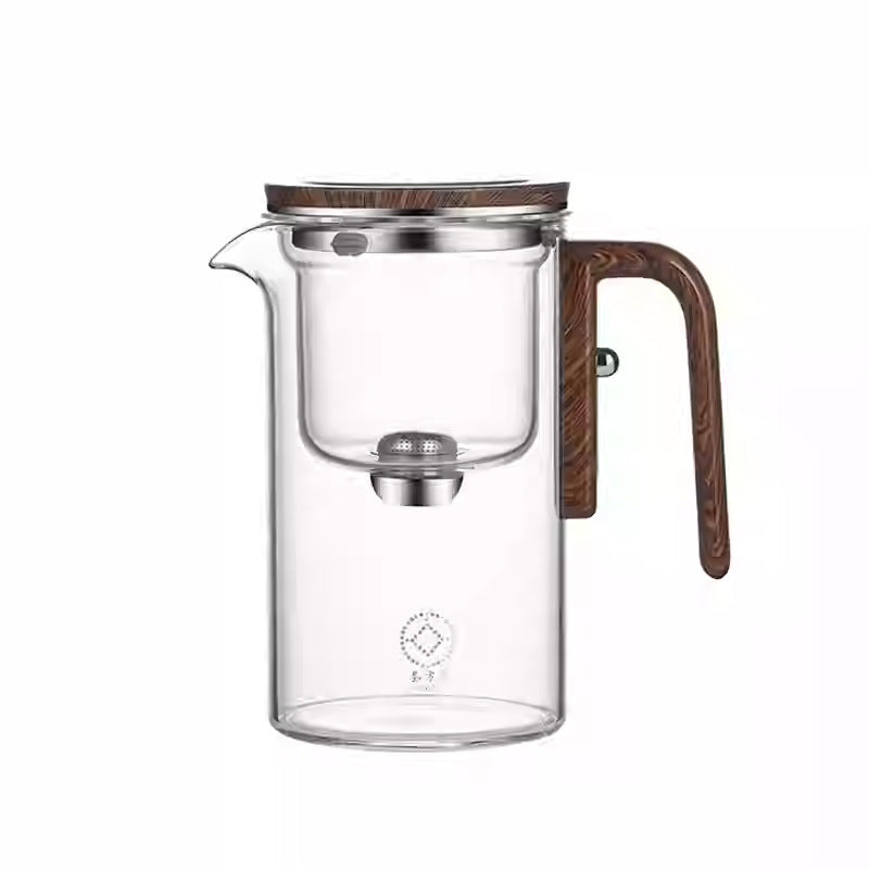 Elegant Glass Tea Set with Built-In Filter