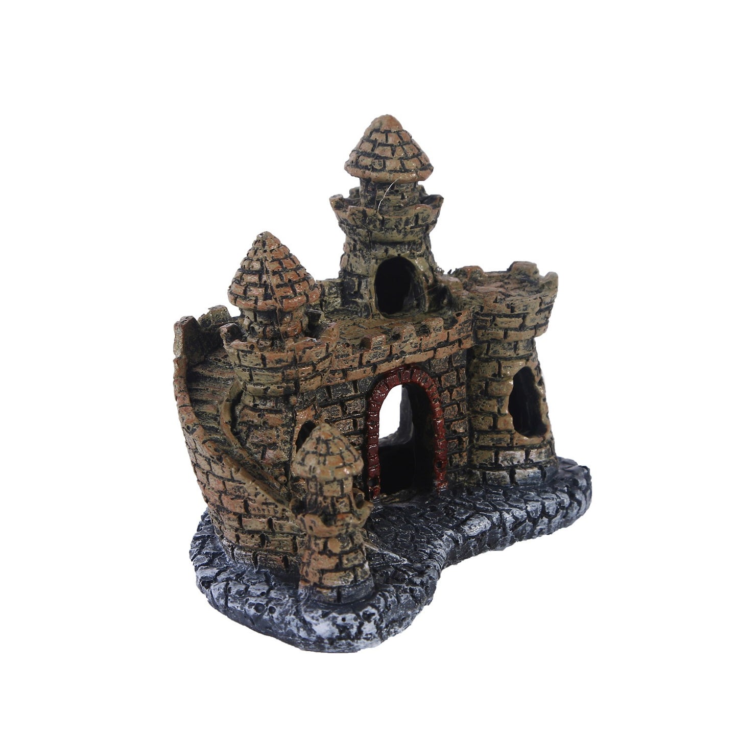 Castle water grass landscaping fish tank resin ornaments