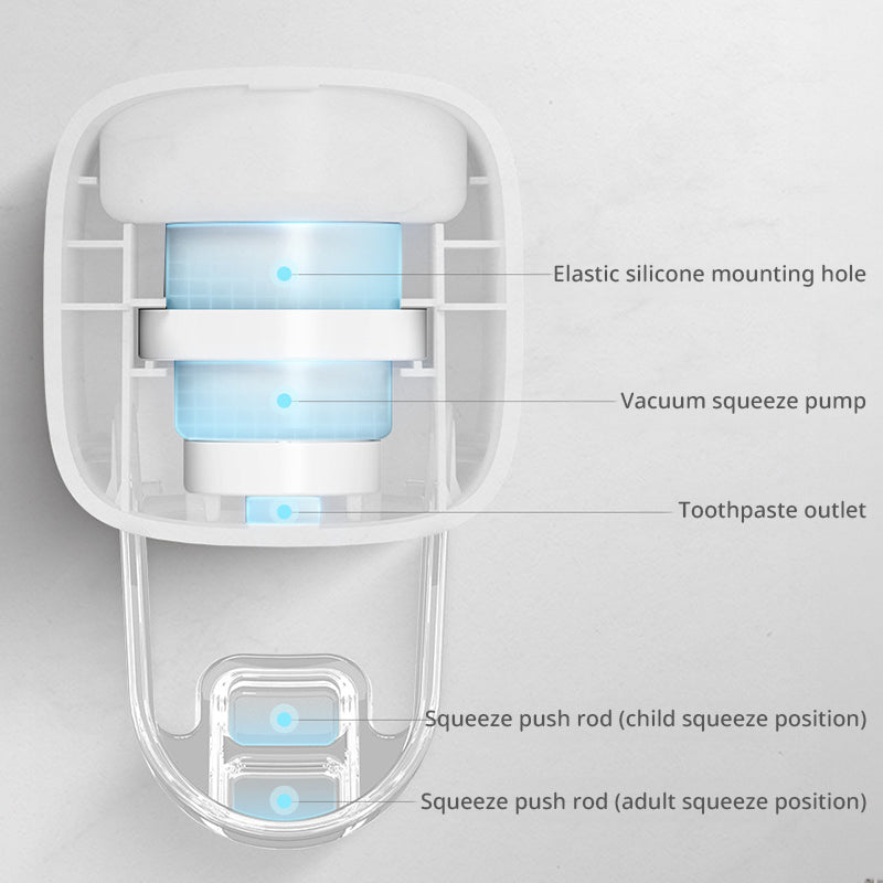 Wall Mounted Automatic Dust Proof Toothpaste Dispenser Adults