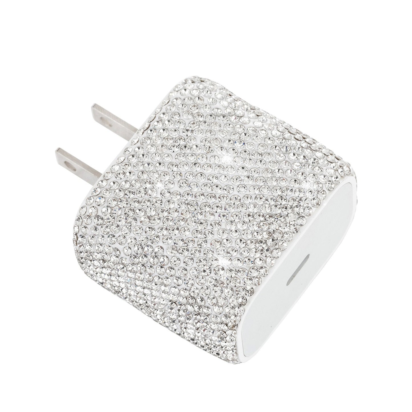 Diamond studded phone charger US standard PD20W phone charger suitable for Apple phone fast charging head