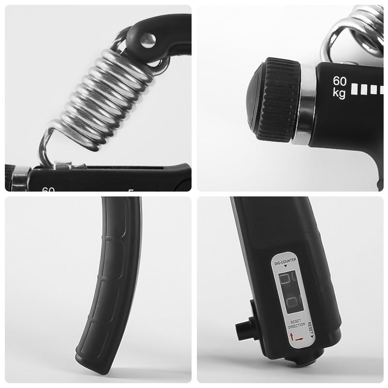 Counting adjustable adhesive grip strength device 5-60KG portable hand grip strength training device fitness grip strength device