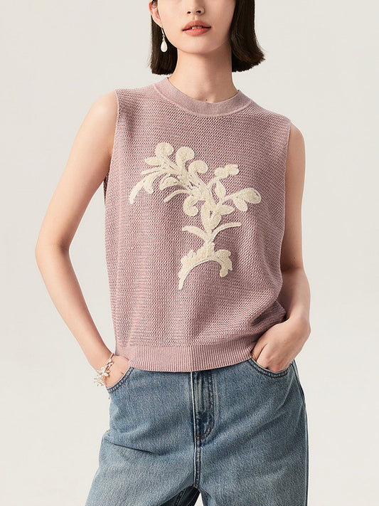 RYLÉMI embroidered knit top editorial