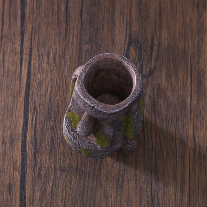 3D Resurrection Island Stone Statue Pen Holder Bathroom Storage Decoration Resin