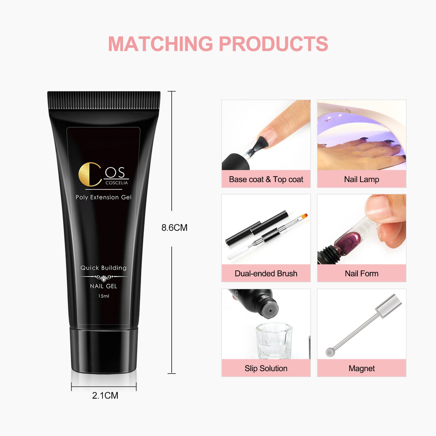 New 6 Color Gift Box Magic Eye Extension Glue Manicure Magnet Manicure Painless Extension Glue