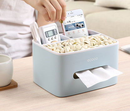 Desktop Tissue Box Multifunctional Home Storage Box Paper Drawer Box