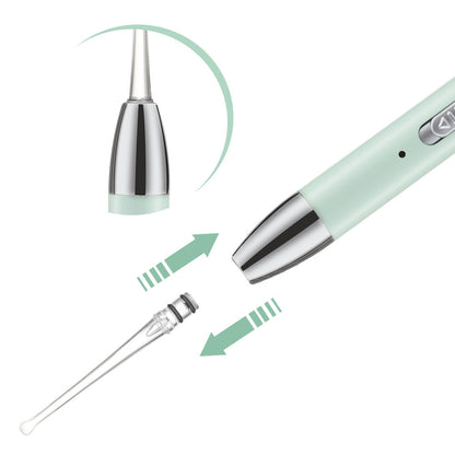 Illuminated Ear Scoop Ear Cleaner Pick Earmuff Ear Pick Visual Ear Scoop Children's Luminous Earwax Tweezers Set