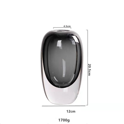 Design Light Luxury Thick Transparent Glass Vase Decoration…