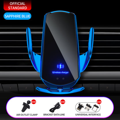 Q3 car wireless charging mobile phone holder 15W induction opening and closing car navigation stand supplies