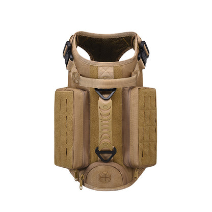 Outdoor tactical laser dog clothing suit multifunctional cobra nylon waterproof dog training suit dog combat vest