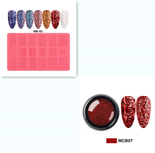 3D Embossed Nail Art Silicone Printing