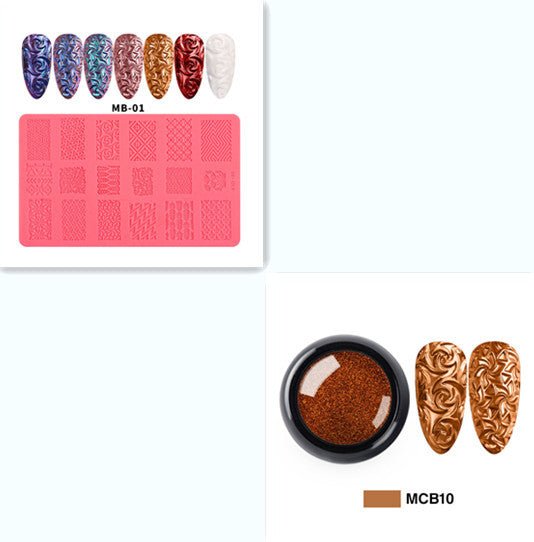 3D Embossed Nail Art Silicone Printing