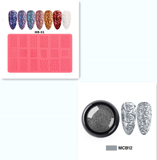 3D Embossed Nail Art Silicone Printing