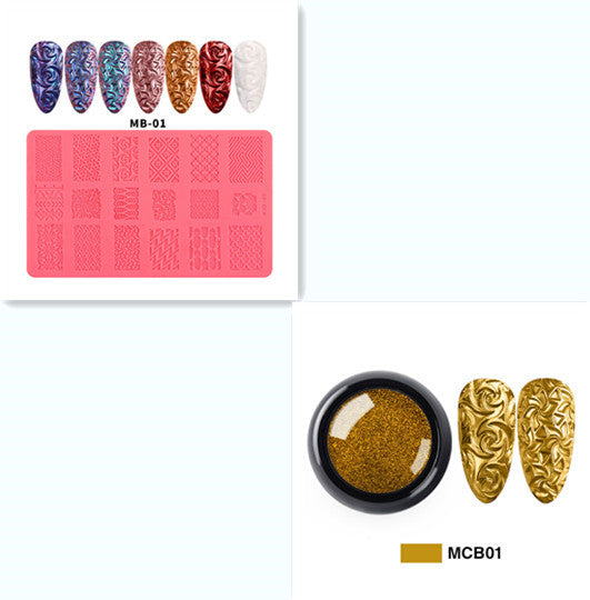 3D Embossed Nail Art Silicone Printing