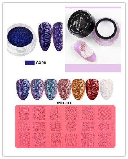 3D Embossed Nail Art Silicone Printing