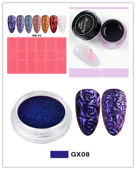 3D Embossed Nail Art Silicone Printing