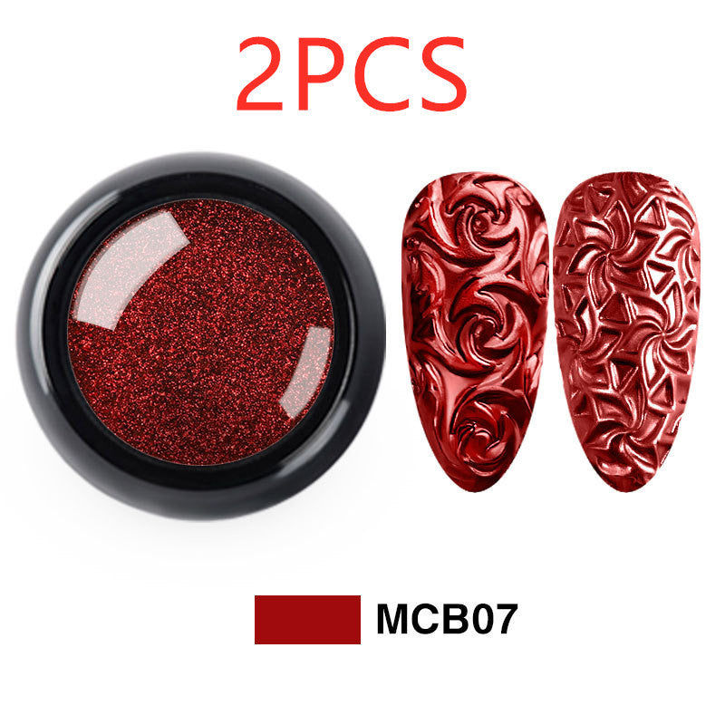 3D Embossed Nail Art Silicone Printing