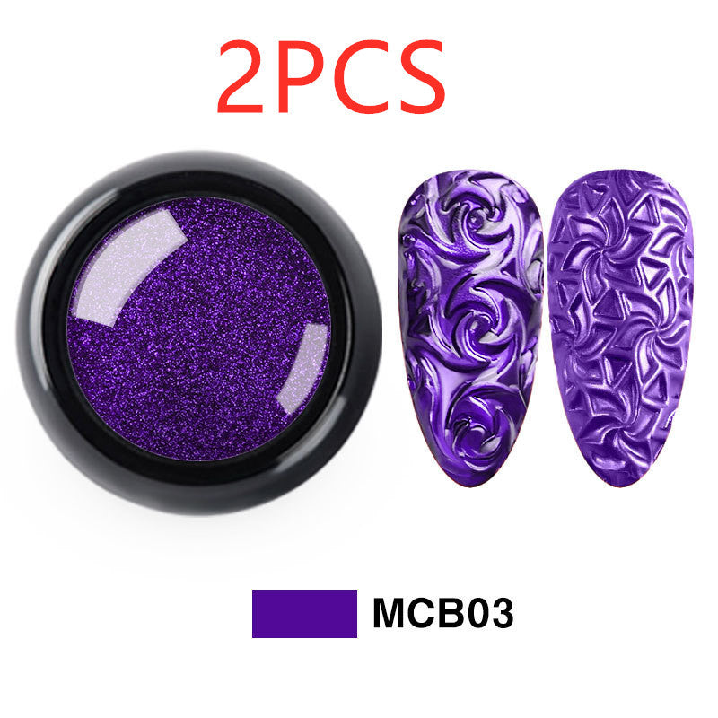 3D Embossed Nail Art Silicone Printing