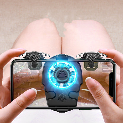 Compatible With Apple, Multi-function Mobile Phone USB Game Cooler System Cooling Fan Gamepad Holder Stand Radiator For Phone