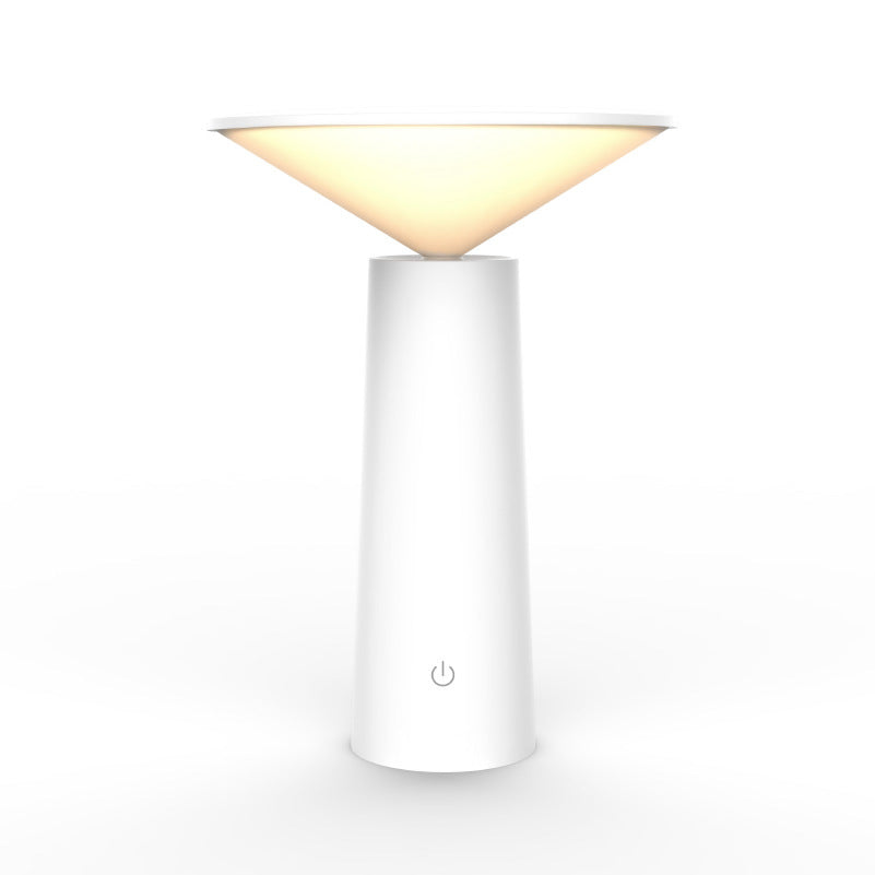 Rotating Lamp Head Three-color Light Charging Touch