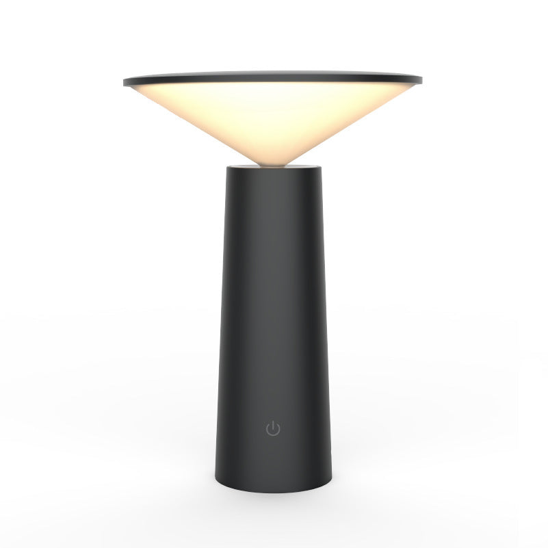 Rotating Lamp Head Three-color Light Charging Touch