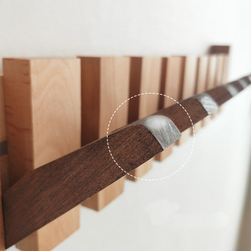 Black Walnut Coat Rack Wall Mounted Hook