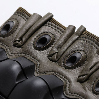Tactical half-finger gloves men's soft shell protective microfiber special forces military fans sports cycling outdoor