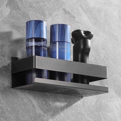 304 Stainless Steel Bathroom Storage Rack Wall Mounted Hole Free