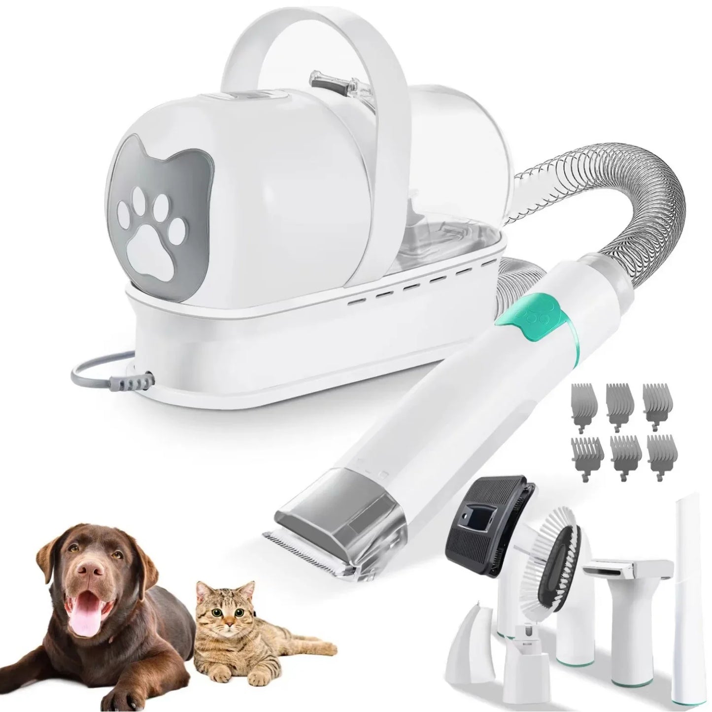7 1 Pet Grooming Vacuum Dog Grooming Clippers Pet Hair