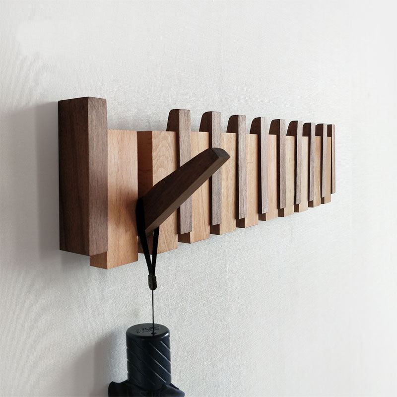 Black Walnut Coat Rack Wall Mounted Hook