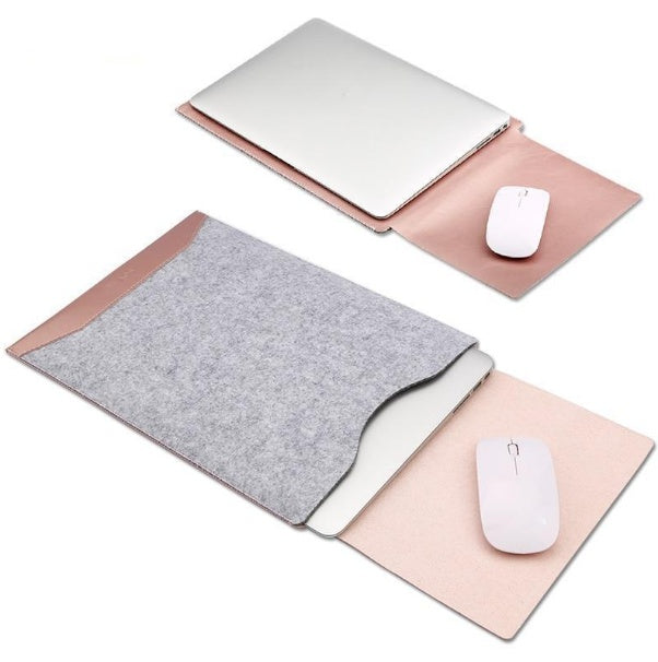 Minimalist Laptop Sleeve With Mousepad For