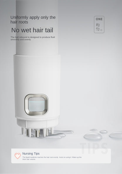 Scalp medicine device, scalp essence, hair care liquid, medicine comb, scalp medicine, import instrument