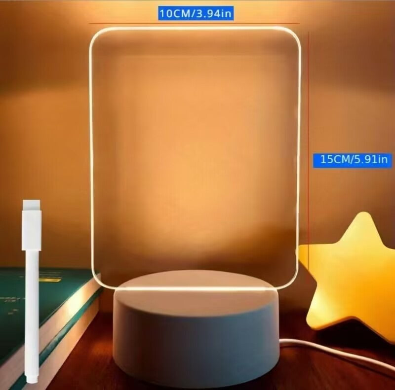 Multi Functional Acrylic Transparent Note Board Pen Delivery Memo…