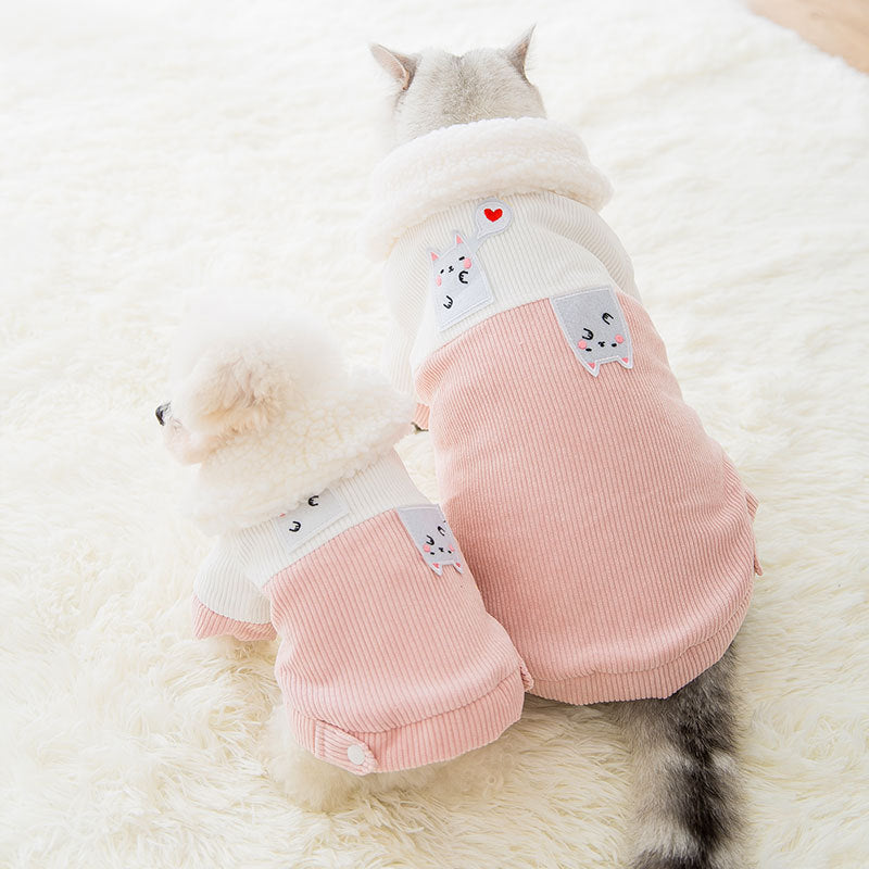 Cartoon Pattern Cotton Pet Sweater