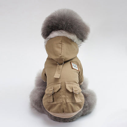 Cap dog coat