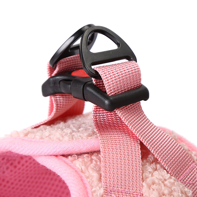 Adjustable Pet Chest Strap – Terylene, Pink, Gray, Blue-Black