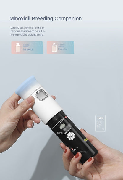 Scalp medicine device, scalp essence, hair care liquid, medicine comb, scalp medicine, import instrument