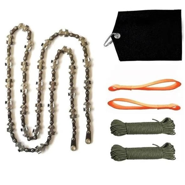 24 inch portable hand chain saw outdoor survival hand wire saw