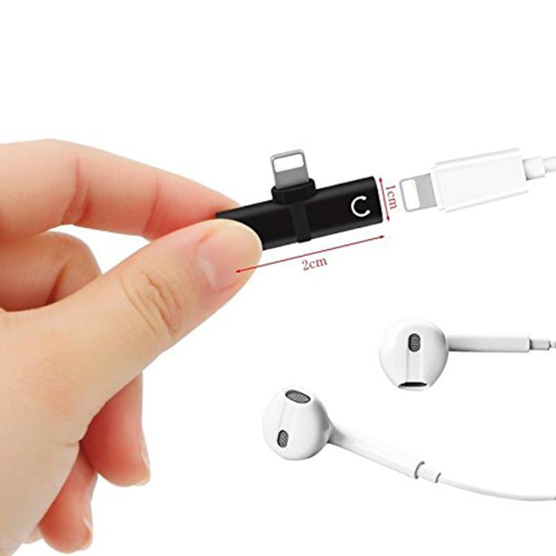 XO Headphone Lightnig Audio Charger Adapter 2 in 1 For iPhone 7/ 7 Plus Compatible iOS 10.33&iOS11 For iPhone X 8 / 8plus