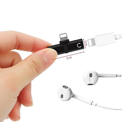 XO Headphone Lightnig Audio Charger Adapter 2 in 1 For iPhone 7/ 7 Plus Compatible iOS 10.33&iOS11 For iPhone X 8 / 8plus