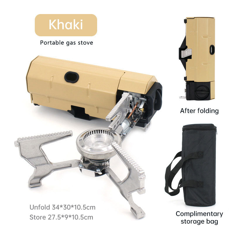 Outdoor Card Type Stove Folding Portable Gas Stove Camping Cooker