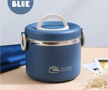 Portable simple stainless steel insulated lunch box with lid