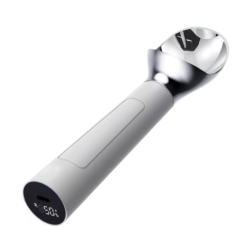 Rechargeable Heated Scoop: Adjustable Temp, Rapid Heat for Ice Cream & More