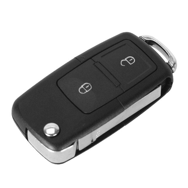 3 button Folding Car Remote Flip Key Shell Case Fob For VW Passat Polo Golf Touran Bora Ibiza Leon Octavia Fabia