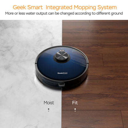 Geek Smart L7 Robot Vacuum Cleaner And Mop, LDS Navigation, Wi-Fi Connected APP, Selective Room Cleaning,MAX 2700 PA Suction